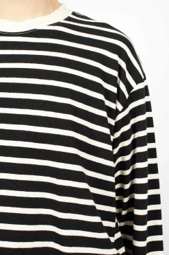 Ichi Antiquités Striped Pullover Black| Tops