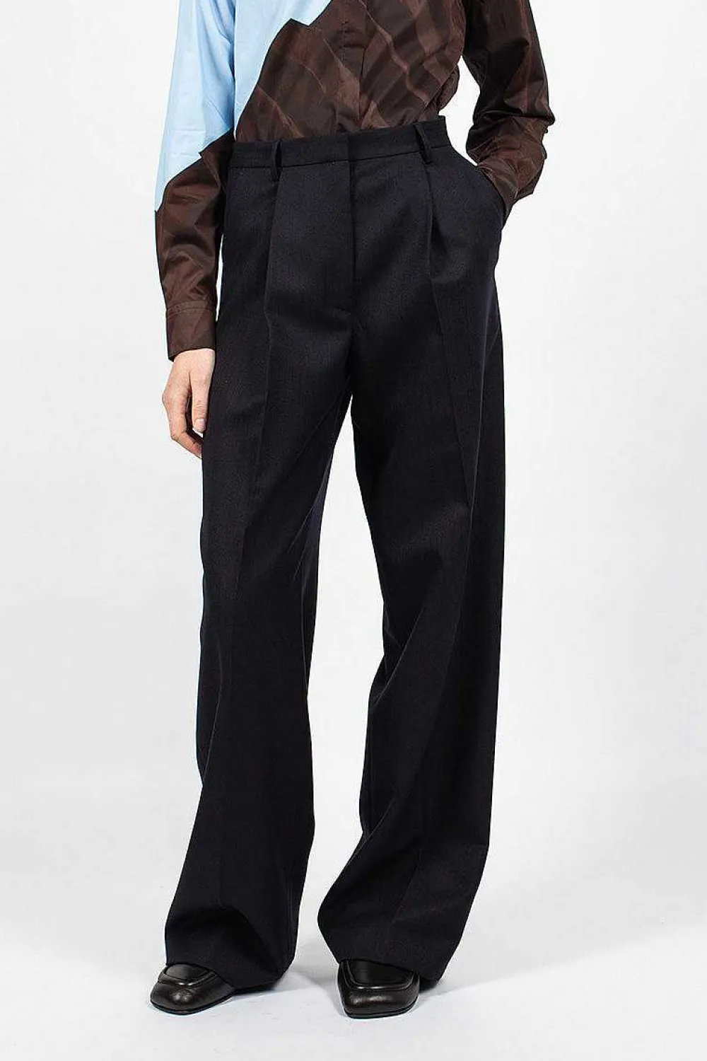 Dries Van Noten Suit Trouser Navy| Trousers