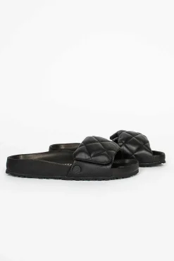 Birkenstock Sylt Quilted Sandal Black| Shoes