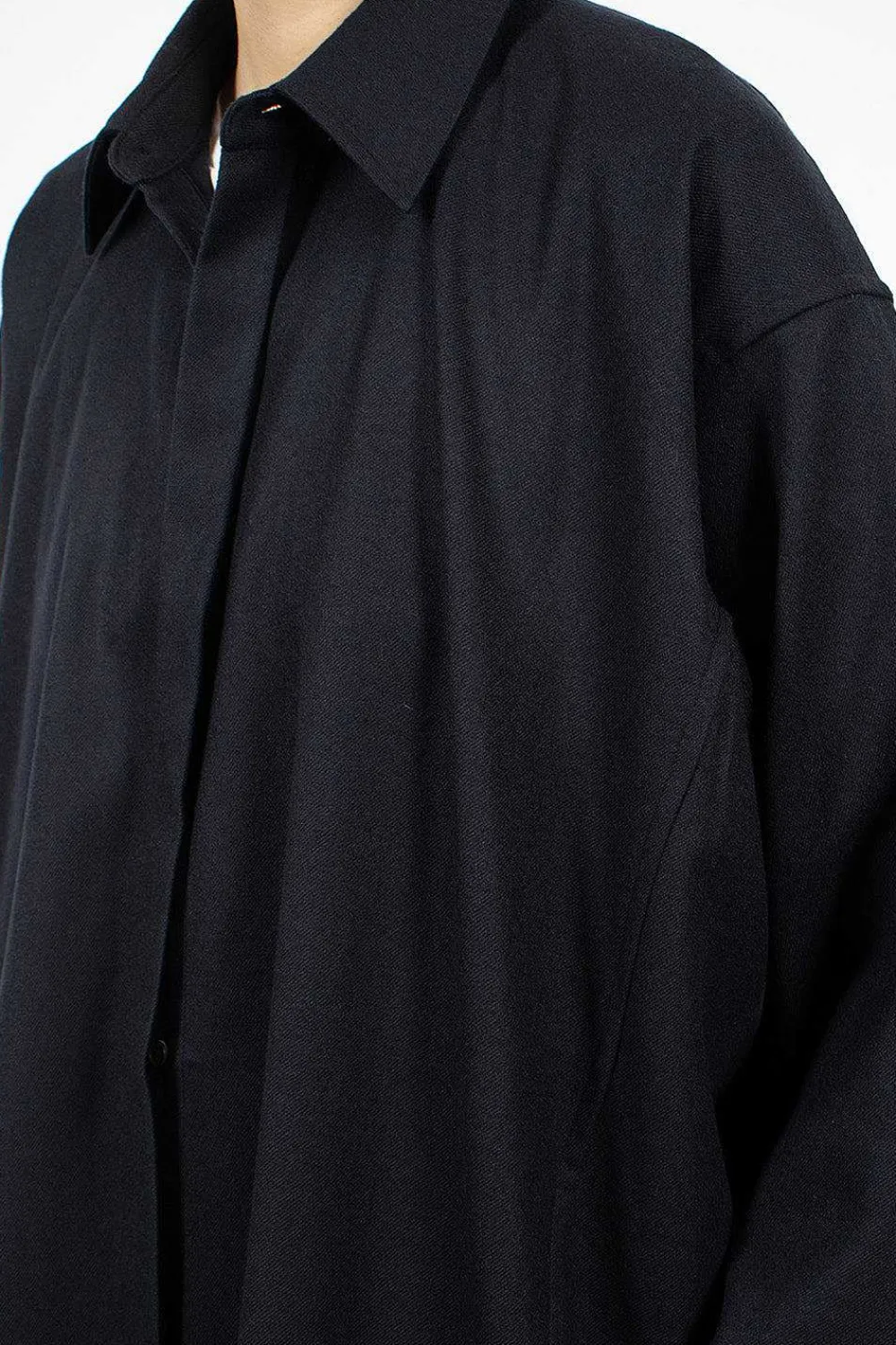 6397 Tailored Artist Smock Navy| Tops