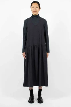 Black Crane Tank Dress Dark Navy| Dresses