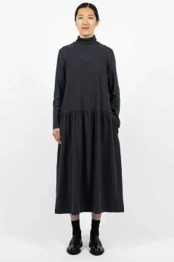 Black Crane Tank Dress Dark Navy| Dresses