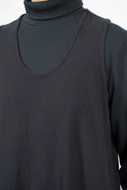 Black Crane Tank Dress Dark Navy| Dresses