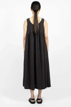 Black Crane Tank Dress Graphite| Dresses