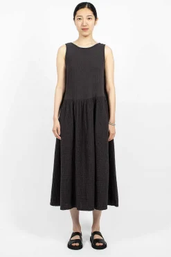 Black Crane Tank Dress Graphite| Dresses