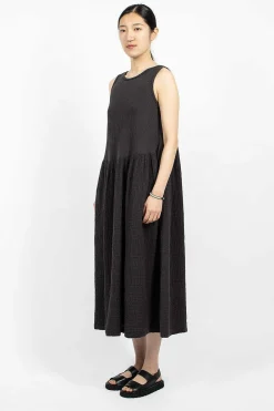 Black Crane Tank Dress Graphite| Dresses