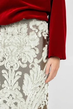 Dries Van Noten Tapestry Skirt Ecru| Skirts