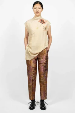Dries Van Noten Tapestry Tapered Trousers| Trousers