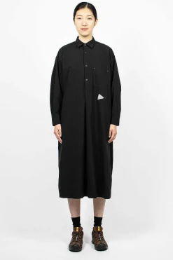 and wander Taslan Stretch Dress Black| Dresses