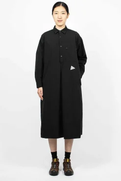 and wander Taslan Stretch Dress Black| Dresses