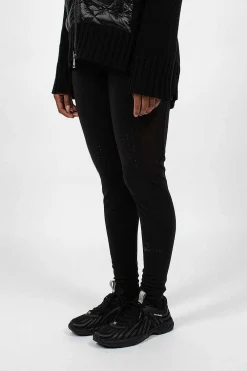 Moncler Technical Jersey Leggings Black| Trousers