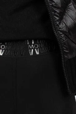 Moncler Technical Jersey Leggings Black| Trousers