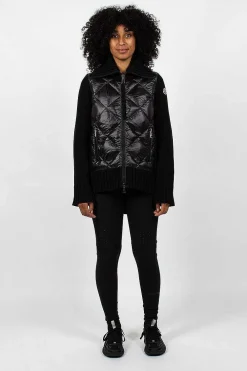 Moncler Technical Jersey Leggings Black| Trousers