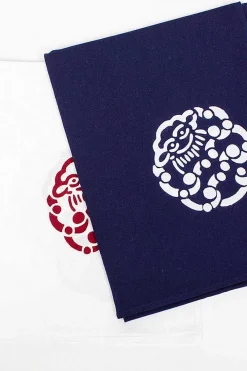 VISVIM Tenugui Little Cloud Towel 2 Pack Blue/Red| Scarves & Gloves