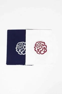 VISVIM Tenugui Little Cloud Towel 2 Pack Blue/Red| Scarves & Gloves