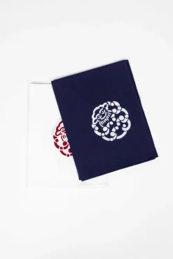 VISVIM Tenugui Little Cloud Towel 2 Pack Blue/Red| Scarves & Gloves