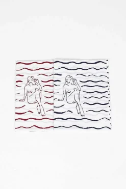VISVIM Tenugui Towel 2 Pack Blue/Red| Scarves & Gloves
