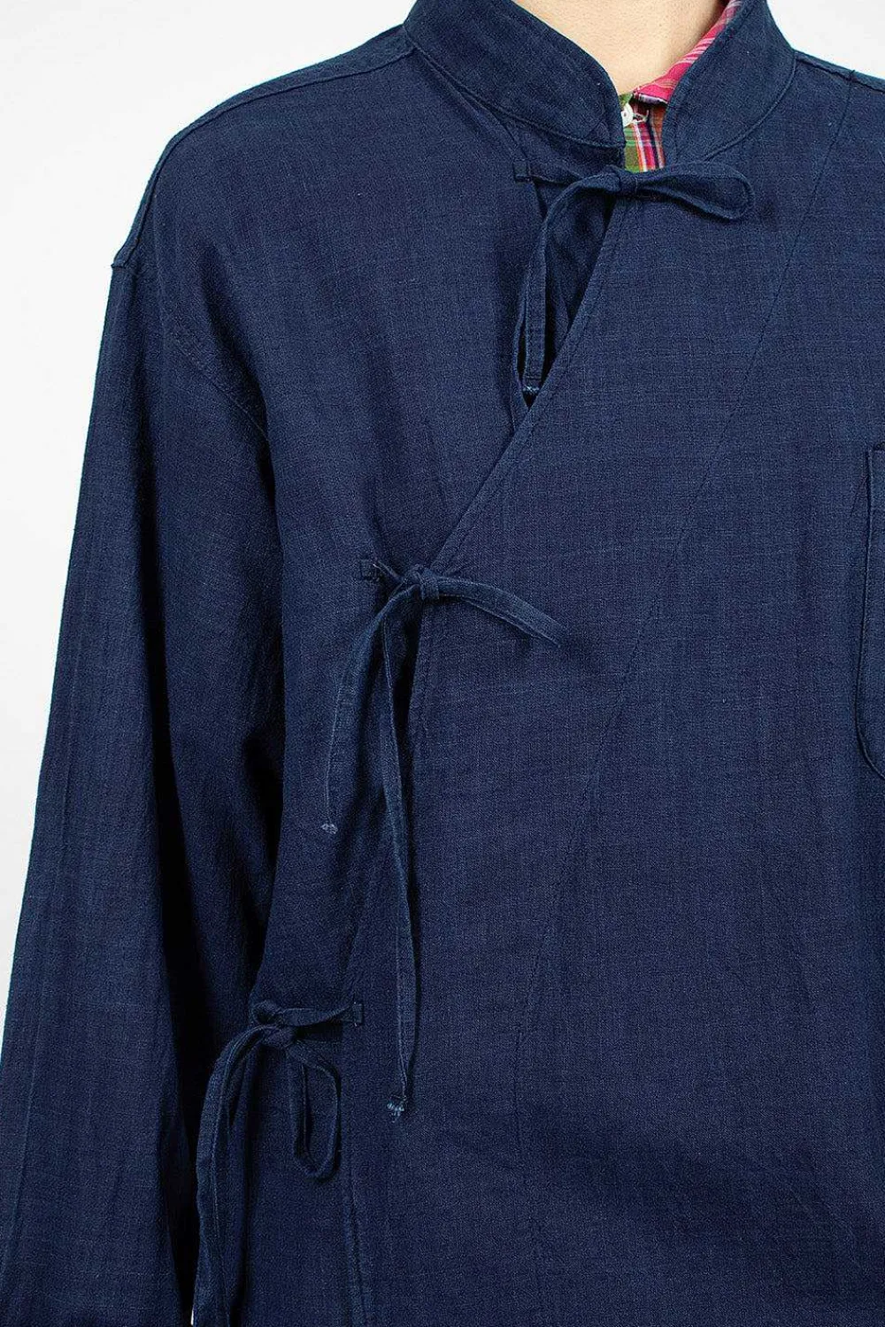 Engineered Garments FWK Tibet Shirt Cotton Voile Navy| Shirts