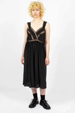 Simone Rocha Tie Slip Dress Black| Dresses
