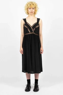 Simone Rocha Tie Slip Dress Black| Dresses