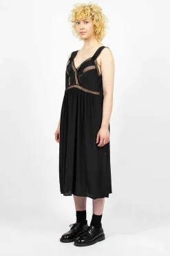 Simone Rocha Tie Slip Dress Black| Dresses