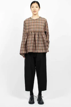 Vlas Blomme Tie Waist Trouser Black| Trousers