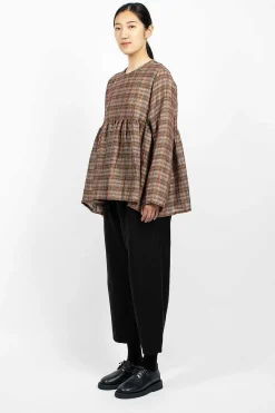 Vlas Blomme Tie Waist Trouser Black| Trousers