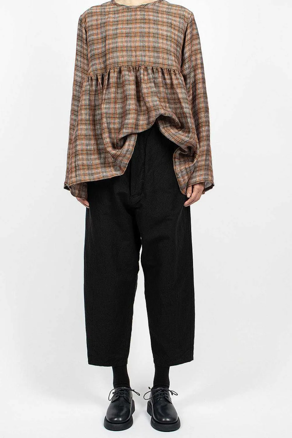 Vlas Blomme Tie Waist Trouser Black| Trousers
