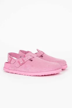 Birkenstock Tokio Suede Clog Azalea| Shoes