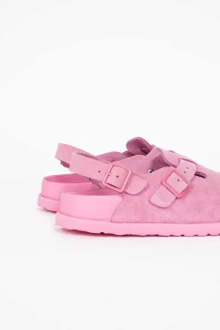 Birkenstock Tokio Suede Clog Azalea| Shoes