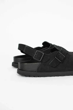 Birkenstock Tokio Suede Clog Black| Shoes