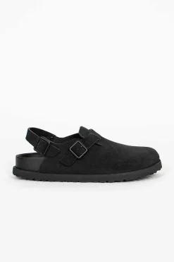 Birkenstock Tokio Suede Clog Black| Shoes