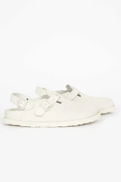 Birkenstock Tokio Suede Clog Bone| Shoes