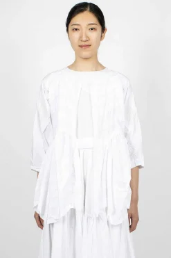 Daniela Gregis Torte Wave Jacket White| Outerwear