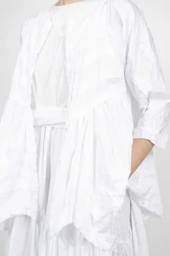 Daniela Gregis Torte Wave Jacket White| Outerwear