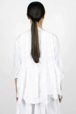 Daniela Gregis Torte Wave Jacket White| Outerwear