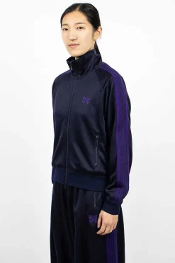 Needles Track Jacket Navy| Outerwear