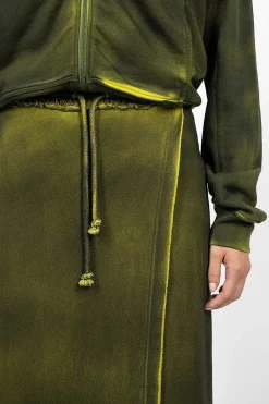 Acne Studios Track Skirt Acid Yellow| Skirts