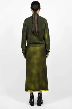 Acne Studios Track Skirt Acid Yellow| Skirts