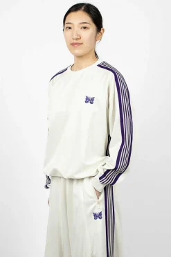 Needles Track Sweatshirt Ice| Tops