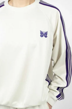 Needles Track Sweatshirt Ice| Tops