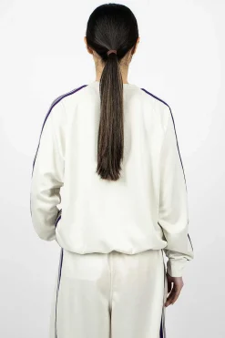 Needles Track Sweatshirt Ice| Tops