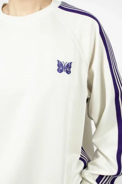 Needles Track Sweatshirt Ice| Tops