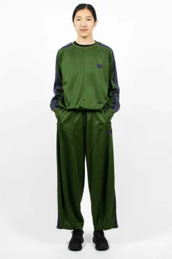Needles Track Sweatshirt Ivy Green| Tops