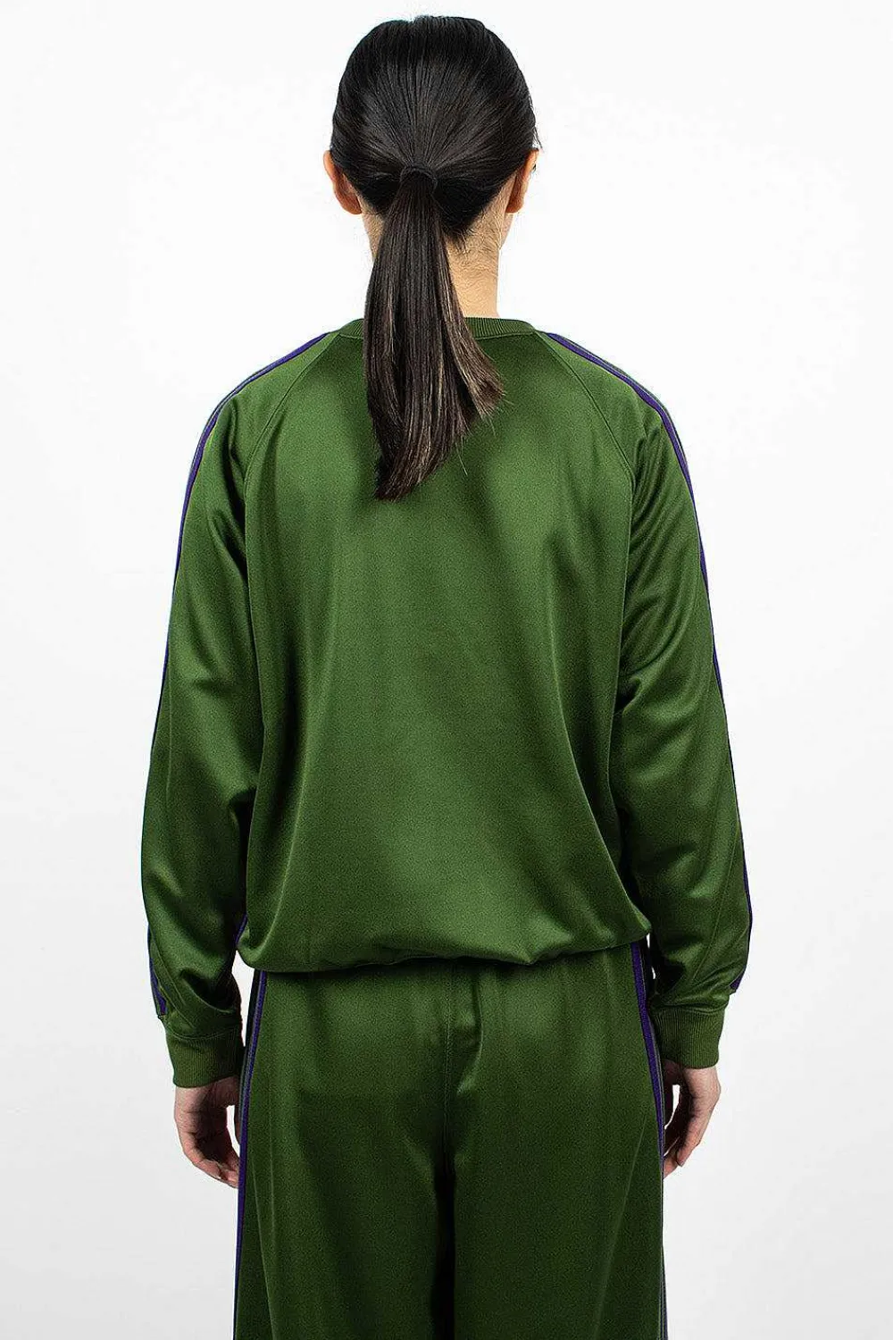 Needles Track Sweatshirt Ivy Green| Tops