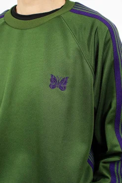 Needles Track Sweatshirt Ivy Green| Tops