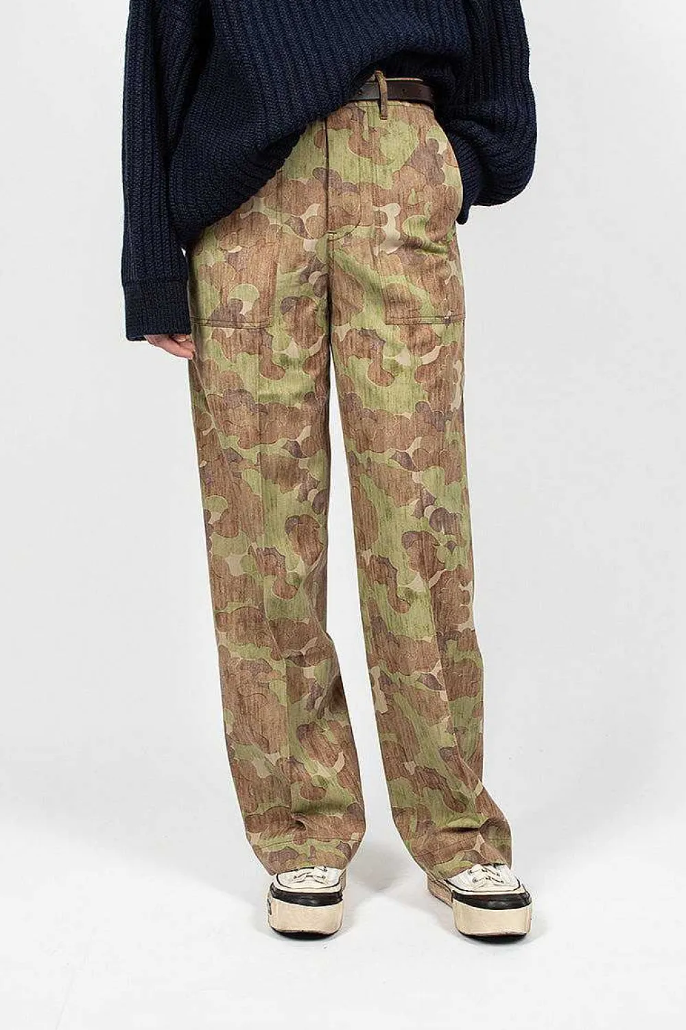 VISVIM Trade Wind Herringbone Pant Camo| Trousers