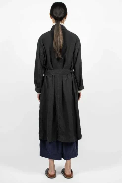 Chez Vidalenc Trench Coat Black| Outerwear