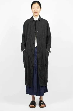 Chez Vidalenc Trench Coat Black| Outerwear