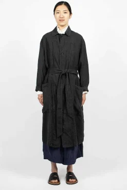 Chez Vidalenc Trench Coat Black| Outerwear